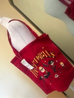 Red Tote Bag - Branded Character Canvas